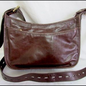 HOBO Brown Leather Shoulder Bag